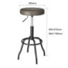 Tabouret de Bar en PU Brooklyn Mocha - Bolero