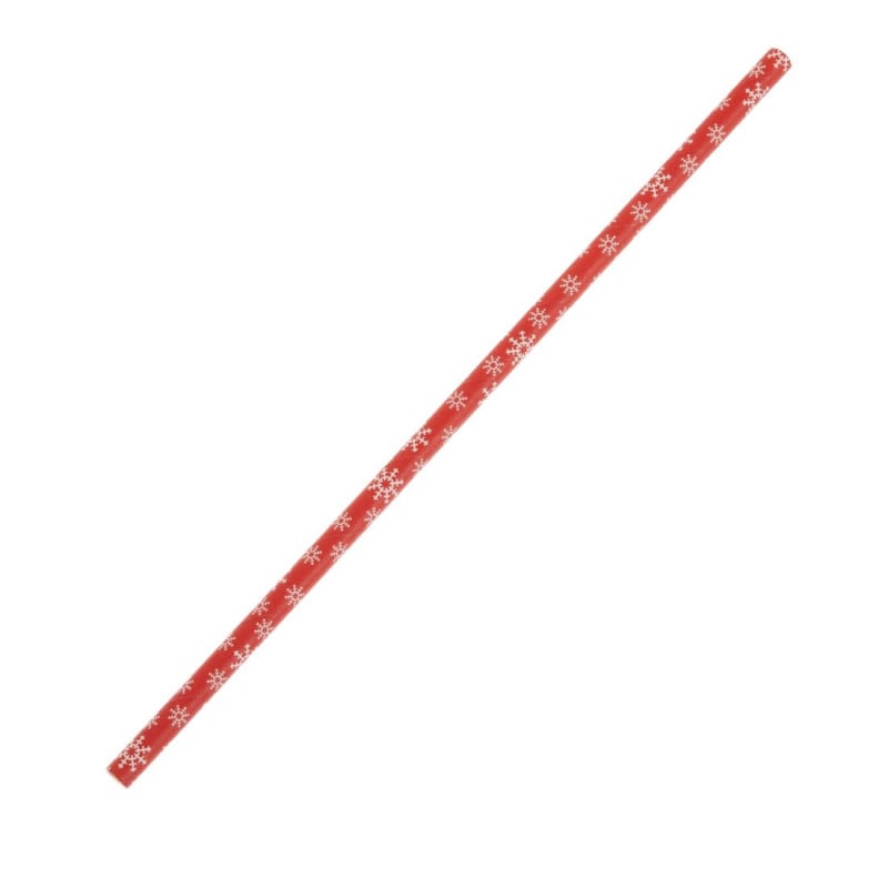 Paper Straw Snowflake 210 mm - Pack of 250 - Fiesta