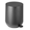 Round Black Pedal Bin - 5 L - Jantex