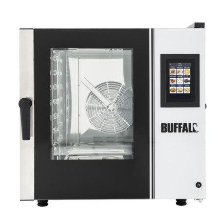 Vier Gemengde Compacte Oven met Touchscreen 7 x GN 1/1 met Ondersteuning en Installatiekit - Buffalo