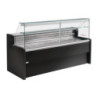 Tibet Black Refrigerated Service Counter - 1500 mm - Zoin