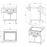 Gladde Elektrische Snackplaat 800 mm - CombiSteel