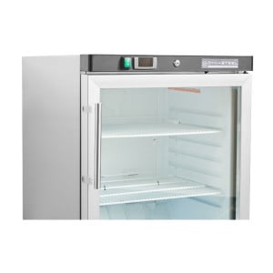 Mini Armoire Réfrigérée 200 L - Positive Vitrée Inox - Dynasteel