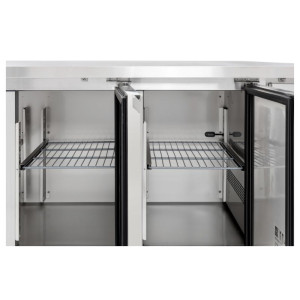 Tischkühlschrank 3 Türen GN1/1 - Tiefe 700 - Dynasteel