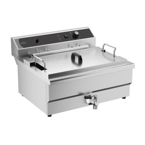 Friteuse Professionnelle avec Vanne de Vidange - 25 L - CombiSteel