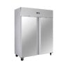 Negativer Schrank 1400 L Edelstahl 2 Türen GN 2/1 Belüftet