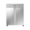 Negativer Schrank 1400 L Edelstahl 2 Türen GN 2/1 Belüftet