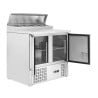 Star Refrigerated Saladette - 2 Doors with Openable Top