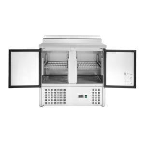 Star Refrigerated Saladette - 2 Doors with Openable Top