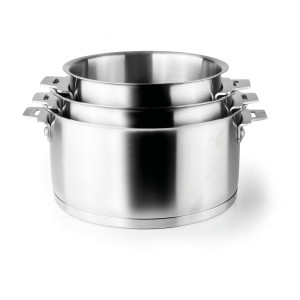 Set van 3 Pannen met Combi Handvat - Lacor