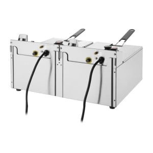 Doppelte elektrische Fritteuse - 2X5L - Buffalo