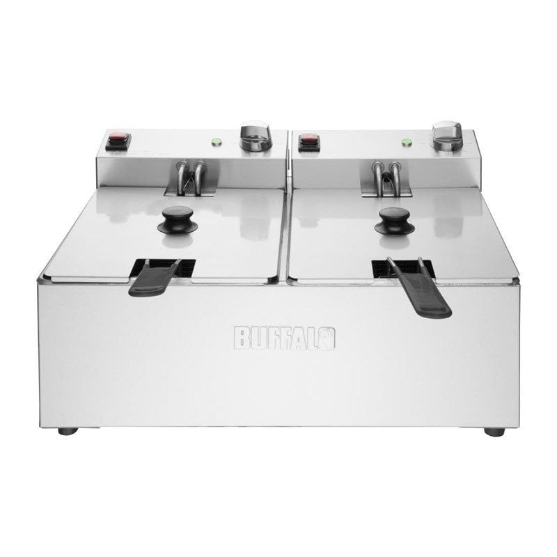 Doppelte elektrische Fritteuse - 2X5L - Buffalo Doppelte elektrische Fritteuse - 2X5L - Buffalo