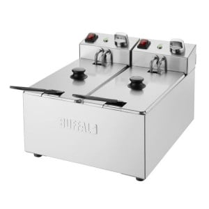 Dubbele Friteuse - 2 x 3 L - Buffalo