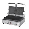Grill De Contact Double Bistro Rainuré/Rainuré en Inox - Buffalo