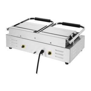 Grill De Contact Double Bistro Rainuré/Rainuré en Inox - Buffalo