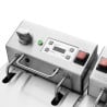 Doppelte elektrische Fritteuse mit Timer - 2 x 8 L - Buffalo