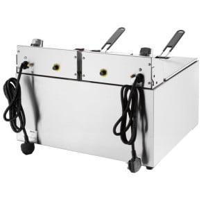 Dubbele Elektrische Friteuse met Timer - 2 X 8 L - Buffalo