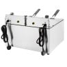 Doppelte elektrische Fritteuse mit Timer - 2 x 8 L - Buffalo