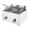 Doppelte elektrische Fritteuse mit Timer - 2 x 8 L - Buffalo