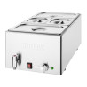Bain-Marie met Aftapkraan en GN-bakken