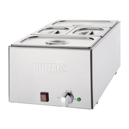 Bain-Marie Met Bakken - 2 x GN 1/3 en 2 x GN 1/6 - Buffalo