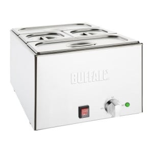 Bain-Marie Met Bakken - 2 x GN 1/3 en 2 x GN 1/6 - Buffalo