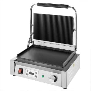 Grote Contactgrill Enkel Geribbeld en Glad - Buffalo