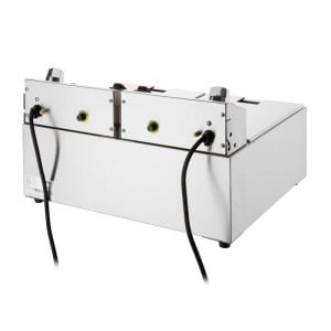 Doppelte elektrische Fritteuse mit Timer - 2 x 5 L - Buffalo