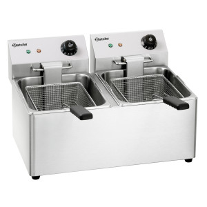 Elektrische Profi-Fritteuse SNACK IV 2x8 L