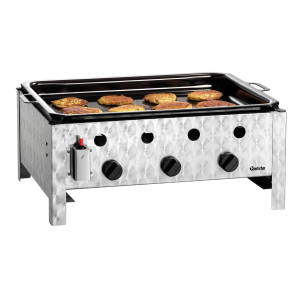 Tischgrill - Gas-Kombination Glatte Platte - Bartscher