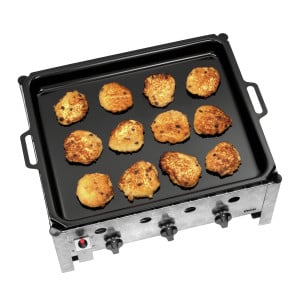 Tischgrill - Gas-Kombination Glatte Platte - Bartscher