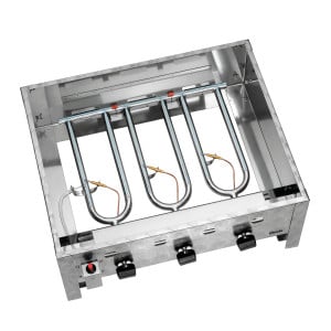 Tischgrill - Gas-Kombination Glatte Platte - Bartscher