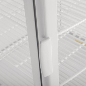 Witte Positieve Koelvitrine 2 Gebogen Deuren 86 L - Polar