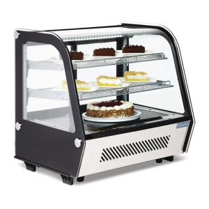 Vitrine Réfrigérée de Comptoir Noire - 120 L - Polar