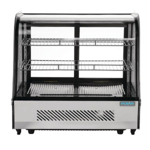 Vitrine Réfrigérée de Comptoir Noire - 120 L - Polar