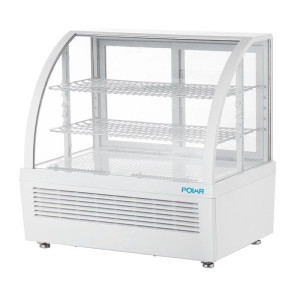 Witte Koelvitrine voor Toonbank - 2 Planken - 100 L - Polar
