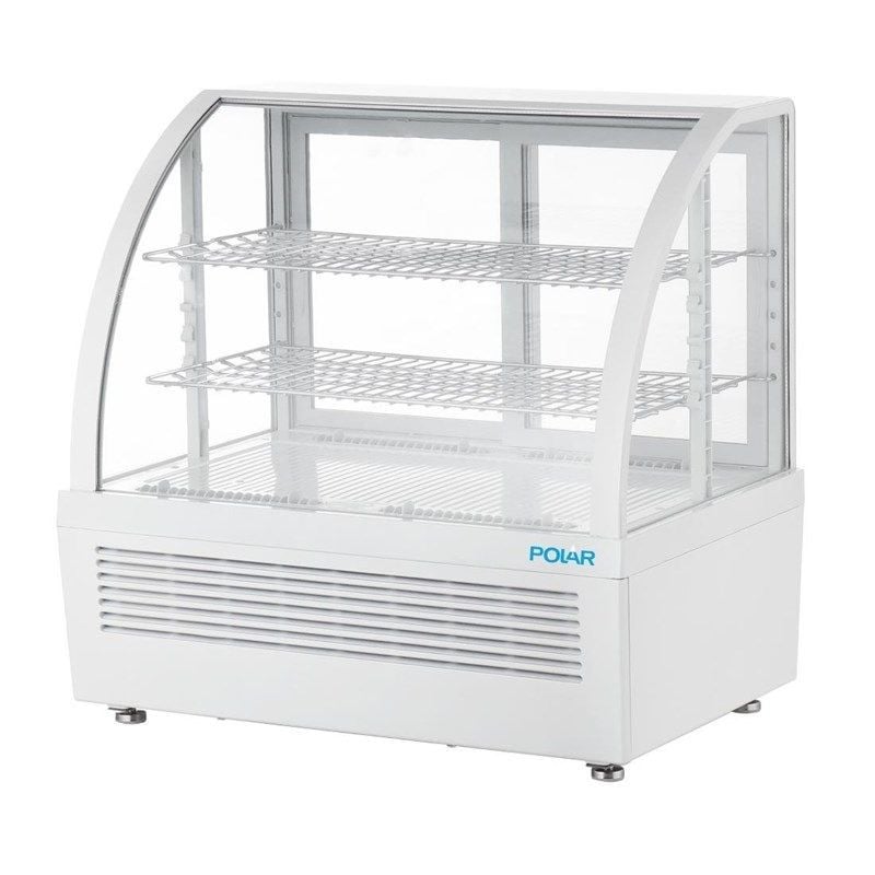White Countertop Refrigerated Display - 2 Shelves - 100 L - Polar White Countertop Refrigerated Display - 2 Shelves - 100 L - Polar