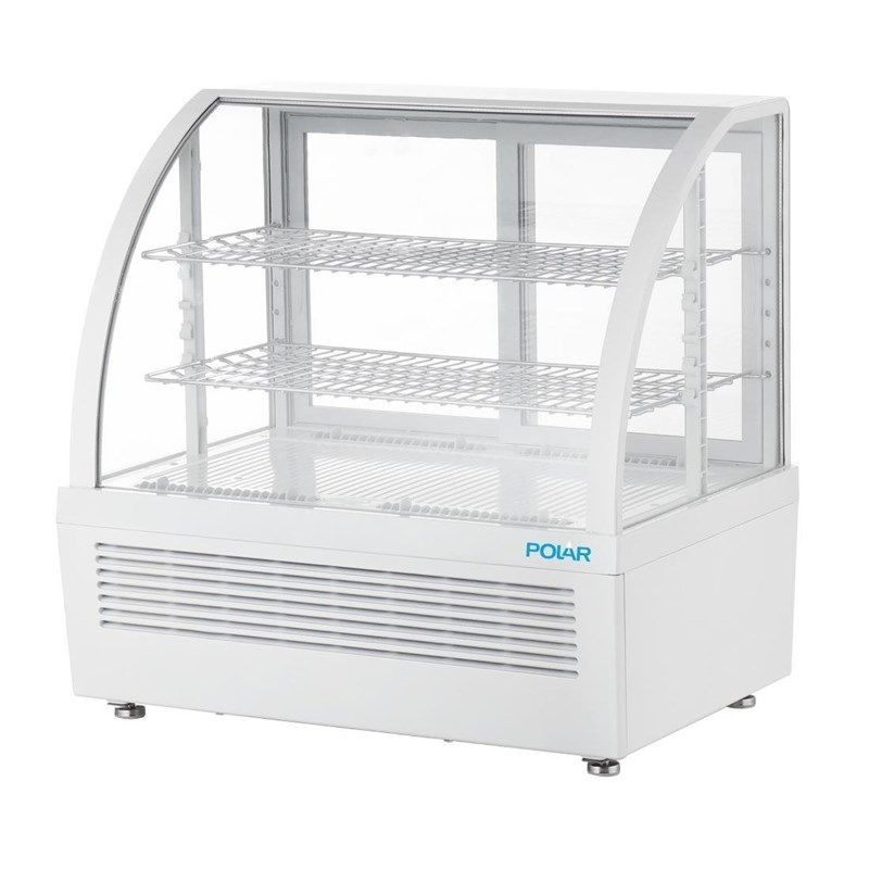 Witte Koelvitrine voor Toonbank - 2 Planken - 100 L - Polar Witte Koelvitrine voor Toonbank - 2 Planken - 100 L - Polar