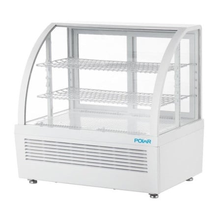 Witte Koelvitrine voor Toonbank - 2 Schappen - 100 L - Polar