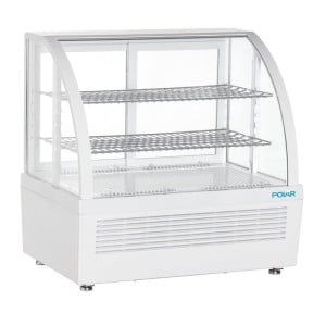 Witte Koelvitrine voor Toonbank - 2 Schappen - 100 L - Polar