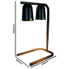 Black Two Heating Lamp - 500 W