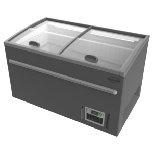 Congélateur Bahut Gris pour Supermarché - 530 L