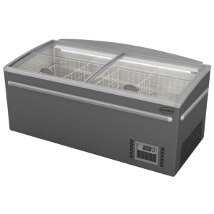 Congélateur Bahut Gris pour Supermarché - 630 L