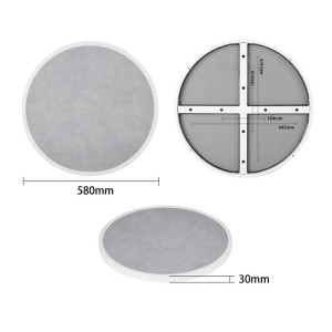 Runde Tischplatte aus gehärtetem Glas - Ø 580mm - Bolero