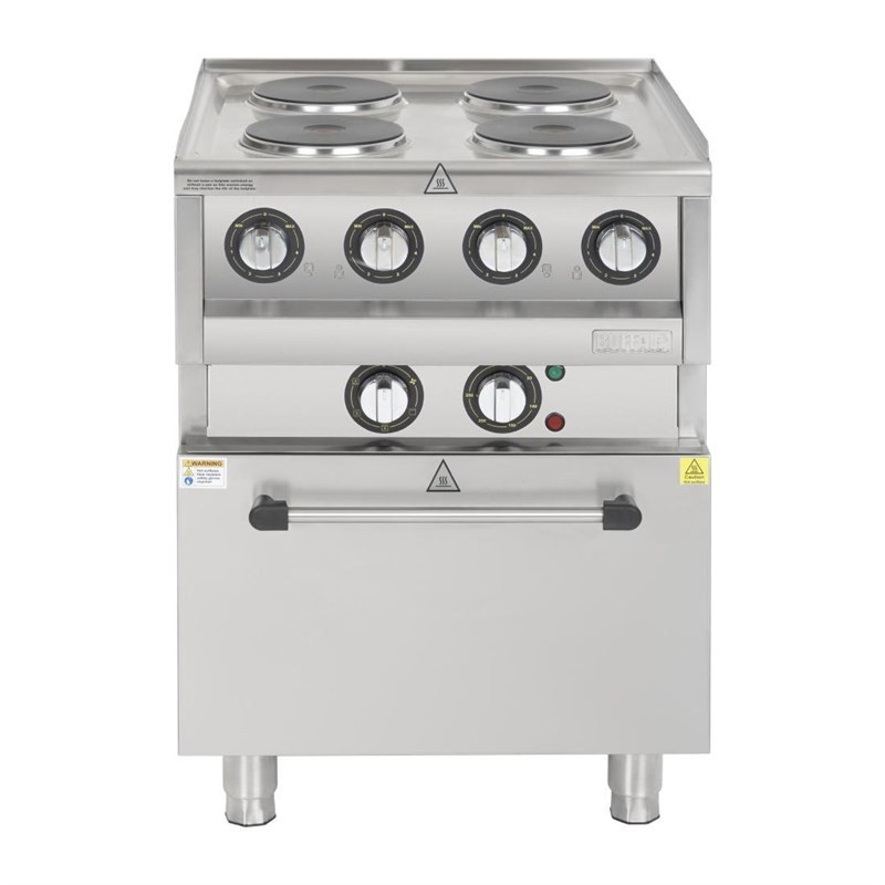 Elektrische Kookplaat op Convectieoven GN 1/1 600 - Buffalo Elektrische Kookplaat op Convectieoven GN 1/1 600 - Buffalo