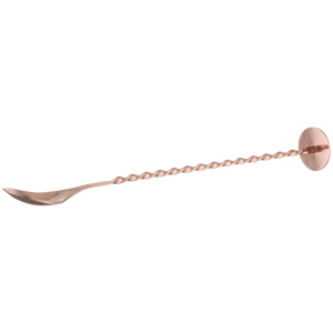 Cocktaillepel met Koperen Stamper - 280 mm