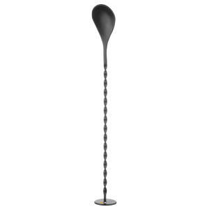Cocktaillepel met stamper in zwart - 280 mm