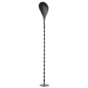 Cocktaillepel met stamper in zwart - 280 mm
