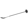 Cocktaillepel met stamper in zwart - 280 mm