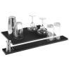 Schwarze Gummibar-Matte - 300x150 mm